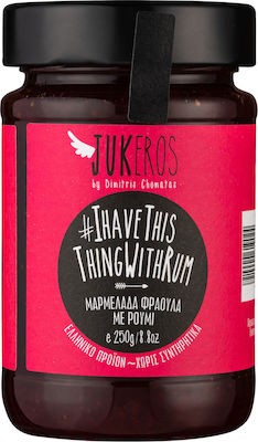 Jukeros Μαρμελάδα Φράουλα με Ρούμι 250gr